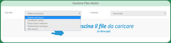 Inserimento file medici