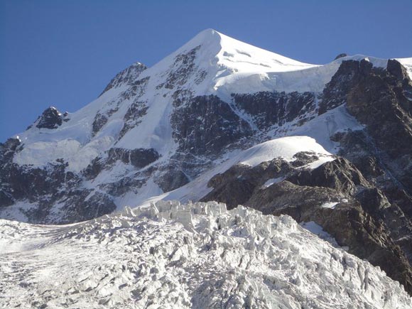 biancograt - Vista sul Roseg e dei particolari Sthonenghe di ghiaccio