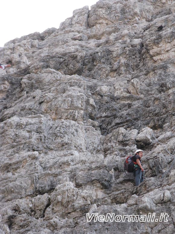 Cima Brenta - Sulle rocce della rampa