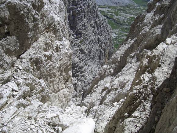 Cima Grande di Lavaredo - Prime roccette viste da sopra