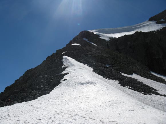 Cornone di Blumone - La cresta di salita vista dal Passo di Blumone