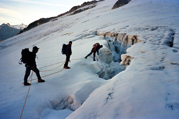 Crozzon di Lares - All'inizio del pendio che conduce al Passo di Lres