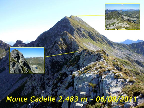 Monte Cadelle - Il Monte Cadelle dalla cresta SW