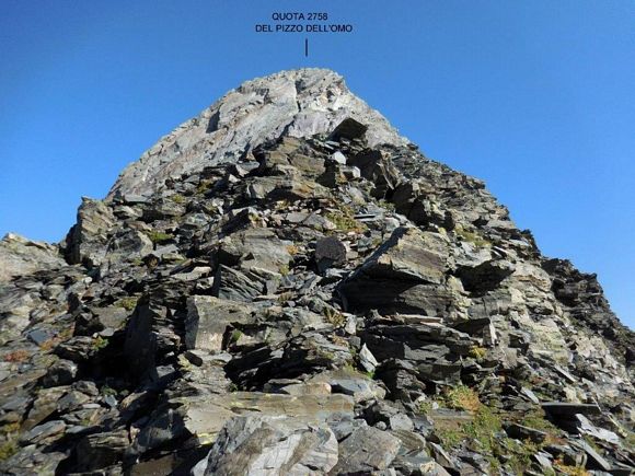 pizzodellomo - Sulla cresta S della Quota 2758 m