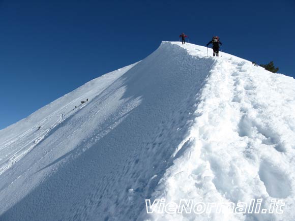 Monte Sodadura - La cresta finale prima della cima