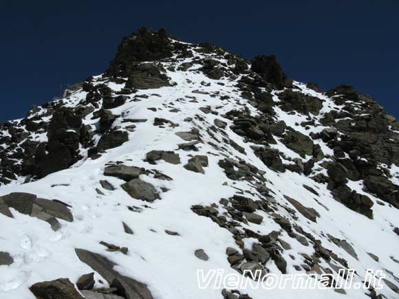 Pizzo Tresero - Parte superiore pi larga della cresta