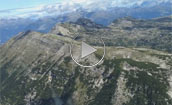 Video montagna Il Monte Portule visto in volo con un piccolo aereo da turismo