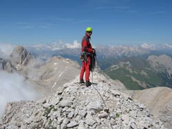 In vetta a Cima Valfredda