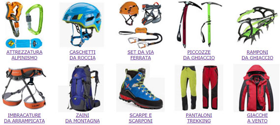 Attrezzatura da montagna