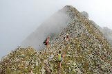 Via Normale Monte Torena - La cresta tra anticima e cima