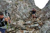 Via Normale Monte Torena - Il canalino per la discesa alternativa