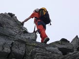 Via Normale Pizzo Quadro - Passi di arrampicata prima della Vetta