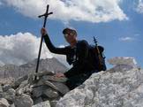Via Normale Pizzo dIntermesoli - Vetta Settentrionale - Giuseppe Albrizio sulla Vetta Settentrionale d Intermesoli