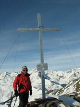 Via Normale Cima Redival - La croce sulla cima