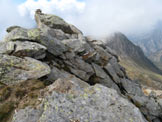 Via Normale Pizzo delle Orobie - Ometti di sassi sulla cima