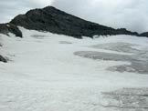 Via Normale Monte Leone - Il M. Leone dal Breithornpass. A sx la Cresta W, a dx la Sud