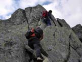 Via Normale Poncione di Fieud - Lo sperone della Cresta E