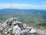 Via Normale Cima DArme - Cima dArme vista della Piana di Rieti, il Lago Lungo e di Ripa Sottile