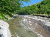 Via Normale Monte Gorzano - Il Fosso dellAcero in basso prende il nome di Valle delle Cento Cascate