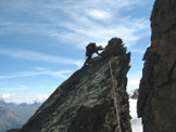 Via Normale Grivola - Cresta NE - Arrampicata sulla cresta nord-est