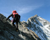 Via Normale Grivola - Cresta NE - Arrampicata sulla cresta nord-est