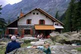 Via Normale Pizzo Cassandra - Vista del rifugio Porro 