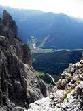 Via Normale Spiz dello Scarpello - Pozza di Fassa dalla cima dello Spiz dello Scarpello 