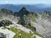 Via Normale Cima di Erbea Ovest - Da Sinistra, Cime d Erbea Est, West e Cima Morisciolo dalla Cima dell Uomo