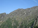 Via Normale Cima di Morisciolo - La scogliera del Morisciolo da Giubiasco. Cima 1906, Gugin e Cima 2094.