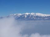 Via Normale Monte Castello di Gaino - Il Monte Baldo in lontananza