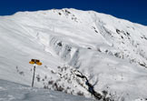 Via Normale Monte Gradiccioli - Il Gradiccioli in veste invernale dal Monte Pola.