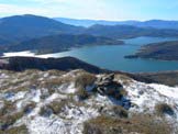 Via Normale Monte di Mezzo di Campotosto - Bellissimo colpo docchio sul Lago di Campotosto