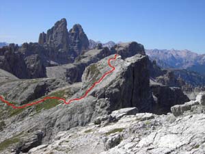 Via Normale Croda Fiscalina Ovest-Oberbachernspitze W