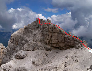 Via Normale Birkenkofel - Croda dei Baranci