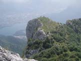 Via Normale Corni di Canzo (Traversata delle Cime) - Il Corno Orientale dal Centrale,