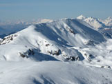 Via Normale Monte Crestoso - Vista invernale dal M. Colombine