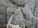 Via Normale Torre Exner (Ferrata Tridentina) - Il ponte finale.