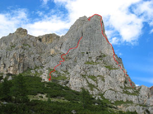 Via Normale Torre Piccola di Falzarego-Via Comici.