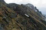 Via Normale Monte Cadino - La traccia sottocresta