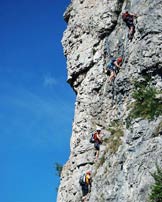 Via Normale Monte Due Mani - Ferrata Simone Contessi - Tratto di arrampicata.