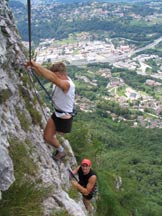 Via Normale Monte San Salvatore - Ferrata D. Ossola - Tratto di Ferrata