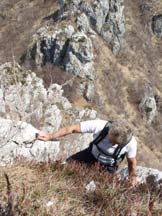 Via Normale Pizzo Rav - Poco sotto la cima