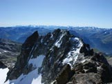 Via Normale Piz Kesch - Panorama verso est: lAguoglia dEs-cha o Keschnadel e la Keschgrat