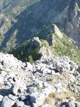 Via Normale Monte Toraggio - Cresta di salita.