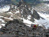 Via Normale Monte Gavia - Verso la cima