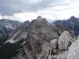 Via Normale Cima del Coro - Verso il Pramper dalla cima