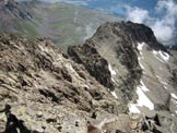 Via Normale Piz Guglia - Sotto la Cima E, in discesa