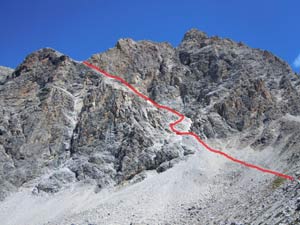 Via Normale Piz Mitgel