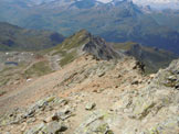 Via Normale Piz Calderas - In discesa sulla cresta SW del Piz dAgnel