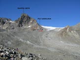 Via Normale Piz Sarsura - Nel vallone morenico prima del ghiacciaio